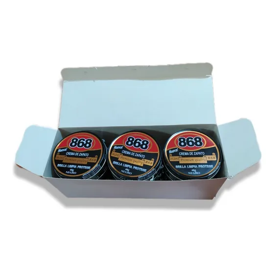Set D 12 Cremas D Zapatos 868 Negra Neut 40gr 1 Docena Betún
