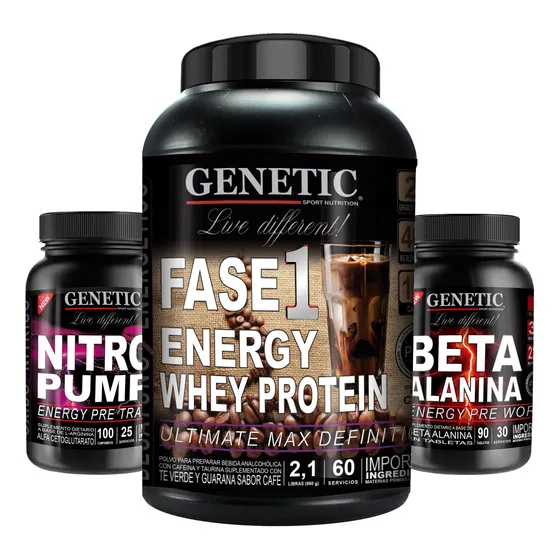 Crecimiento Muscular Definido Fuerza Energía + Whey Protein