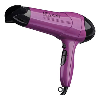 Secadora De Cabello Revlon Control De Frizz + Iones 1875w Color Morado Secadora De Cabello Revlon Control De Frizz + Iones 1875w Color Morado
