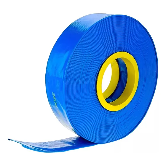 Manguera Plana 2 Pulgadas 4 Bar 50 Metros Riego Motobomba C Color Azul