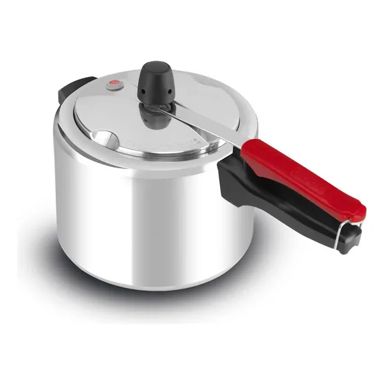 Panela De Pressão Classica Clock Eco 4,5l Capacidade Fechame Cor Polida
