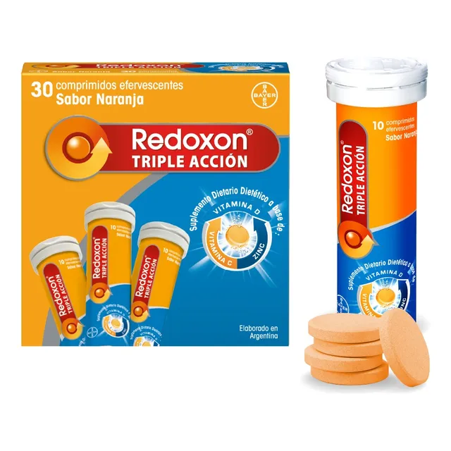 Bayer Redoxon Triple Acción 30 Comp Efervescentes Vitamina C