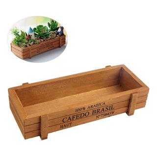 Macetero Rectangular De Madera Para Guardar Artículos Divers Macetero Rectangular De Madera Para Guardar Artículos Divers