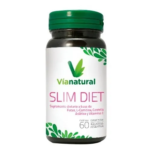 Slim Diet Sobrepeso Quemador De Grasa Metabolismo Vianatural Comprimidos