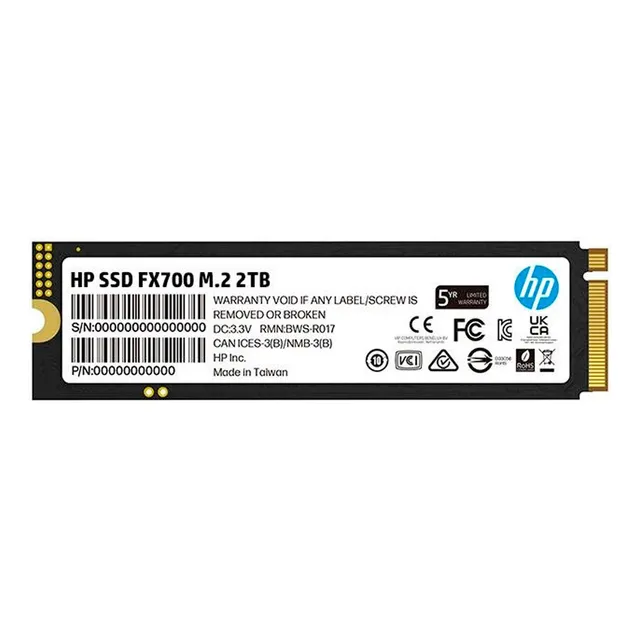 Ssd Hp Fx700 2tb M.2 Pciex 7200 Mb/s 8u2n5aa