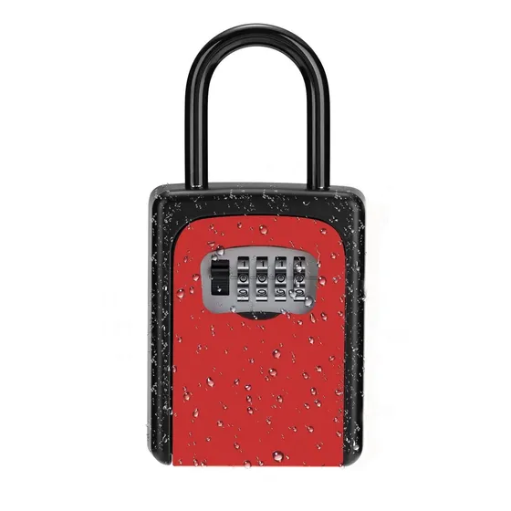Estuche Para Llave Terior Cerradura Casa Resistente Rojo
