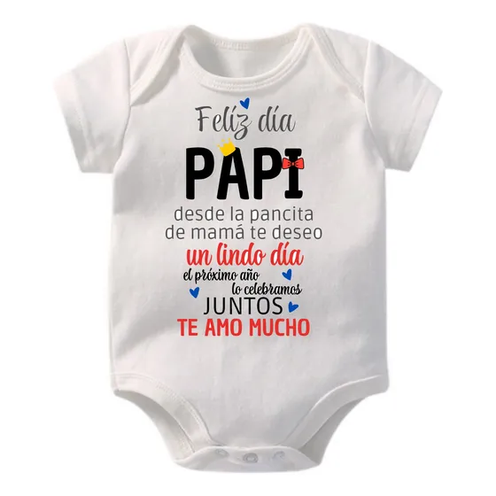 Body Bebe Dia Del Padre, Frases, Manga Corta, Modal.