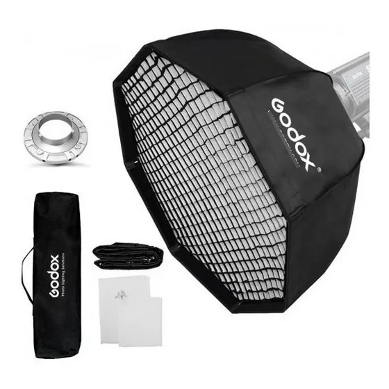 Softbox Bowen Octabox 120cm Com Grid 4x4cm  godox