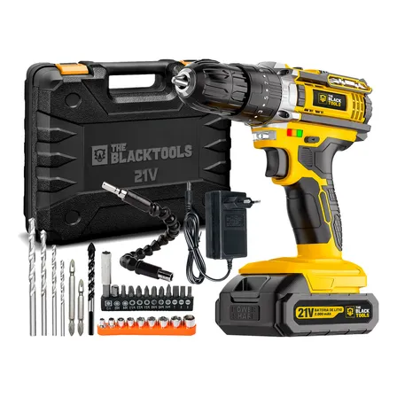 Parafusadeira E Furadeira Impacto The Black Tools Tb-21pw 21v 3/8 Cor Amarelo FrequĂȘncia 50/60 Hz 110v/220v Parafusadeira E Furadeira Impacto The Black Tools Tb-21pw 21v 3/8 Cor Amarelo FrequĂȘncia 50/60 Hz 110v/220v