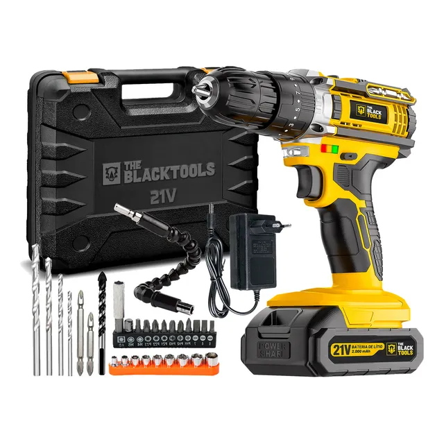 Parafusadeira E Furadeira Impacto The Black Tools Tb-21pw 21v 3/8 Cor Amarelo FrequĂȘncia 50/60 Hz 110v/220v Parafusadeira E Furadeira Impacto The Black Tools Tb-21pw 21v 3/8 Cor Amarelo FrequĂȘncia 50/60 Hz 110v/220v