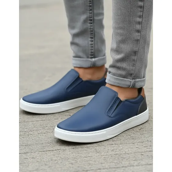 Sapato Masculino Tenis Sapatenis Slip Casual Palmilha Gel