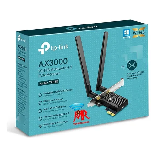 Tp-link Archer Tx55e - Adaptador Wifi 6 + Bluetooth 5.2 Pcie
