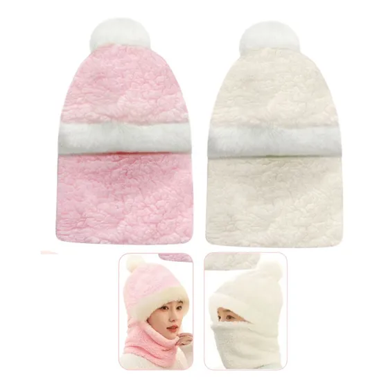 Set 2 En 1 Gorro Y Cuello Polar Kit Infantil Invierno Frio