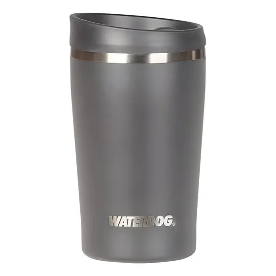 Waterdog American Vaso Taza Térmica Tapa Hermética 380 Ml Cc Color Gris Grafito