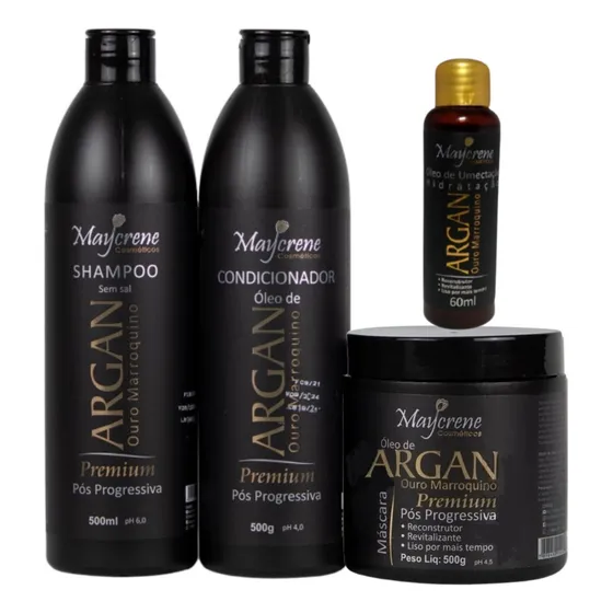 Kit Óleo De Argan 500g + Óleo Umectante De Argan Maycrene