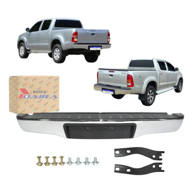 Parachoque Traseiro Hilux Pickup 2010 2011 2012 2013 2014 15