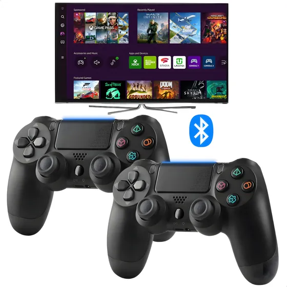 Kit 2 Controles Para Tv Samsung Gaming Hub Xbox Game Pass