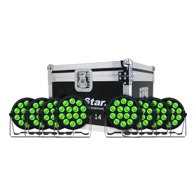 Kraken Par 14 F C 8pz Par Led Rgbw Full Color Sun Star