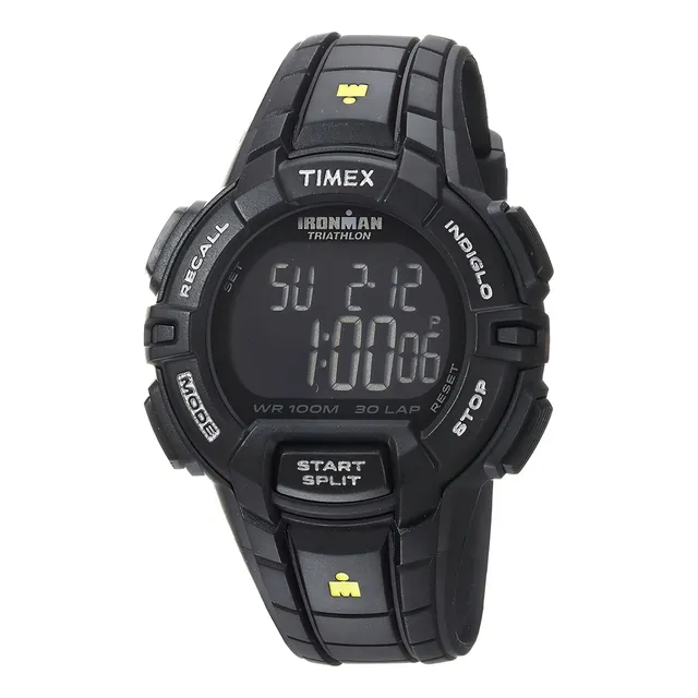 Timex Ironman 30 Vueltas Tw5m15900 100 Mts Blackout Resina