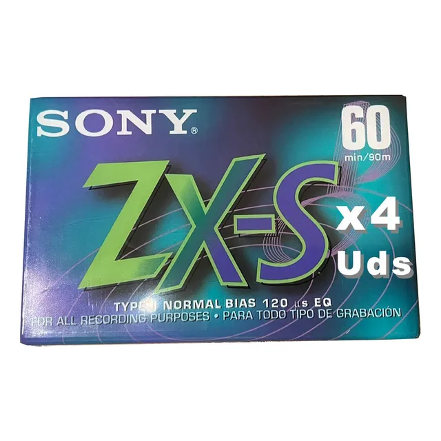 Cassette Audio Sony Xz-s 60 Minutos México Alto Rend. 4 Uds