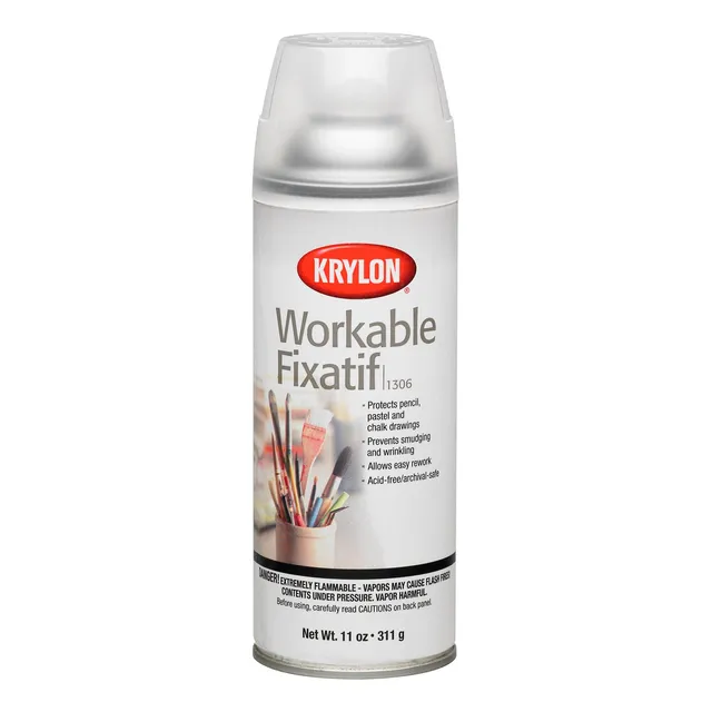 Espray Transparente Krylon Workable Fixatif 311 Ml