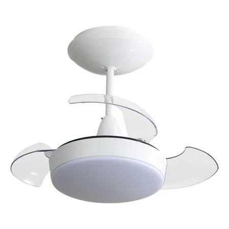 Ventilador De Teto Aliseu Retrátil Pro Branco - Bivolt Diâmetro 56.4 cm Quantidade de pás 3
