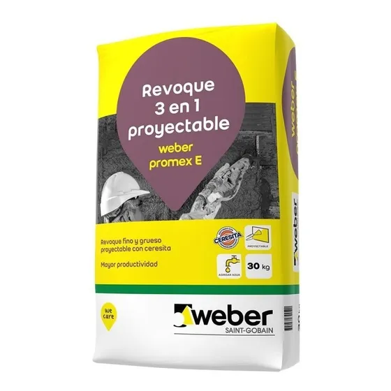 Promex Mortero 3 En 1 Weber X 30kg  (revoque Exterior)