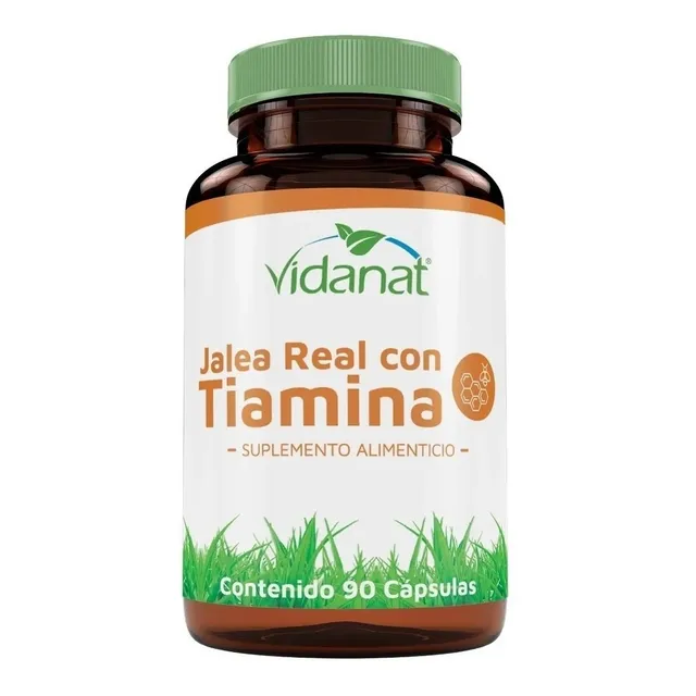 Jalea Real Con Tiamina 90 Cápsulas Vidanat Sabor Sin sabor