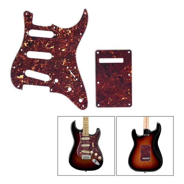 Placa De Guitarra Eléctrica Pick Guard Con Tapa Trasera Stra