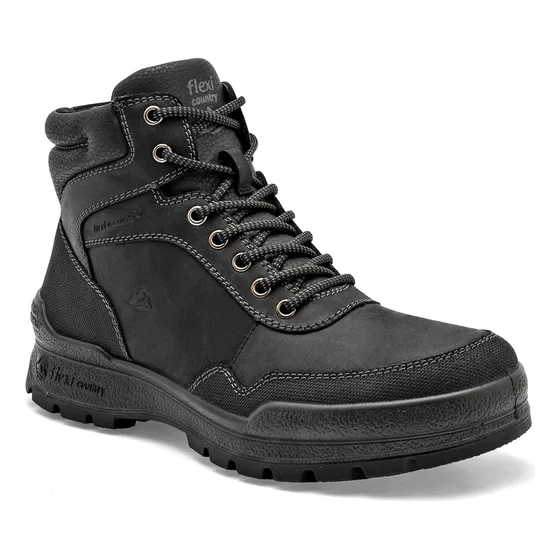 Botin Contry Piel De Flexi Para Hombre Cf Negro T9