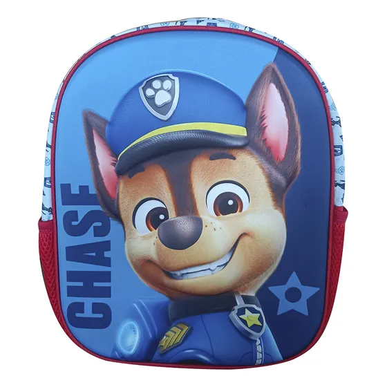 Mochila Preescolar 3d Paw Patrol Tafeta 30 Cm 2 Bolsillos
