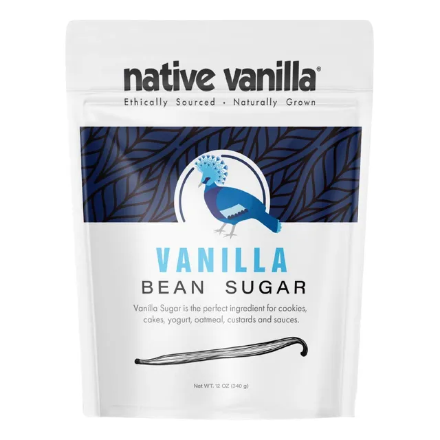 Azúcar Orgánica De Vainilla Con Vainas Naturales - 12 Oz