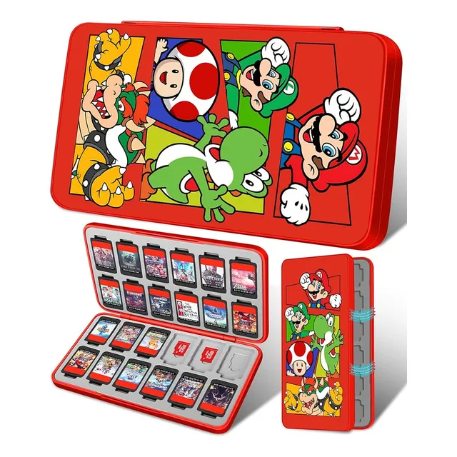 Estuche Siliconado Rigido  Juegos Nintendo Switch 24 Slots