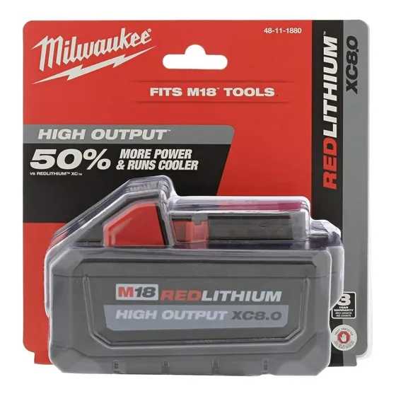 Bateria Milwaukee 18v Redlithium Xc 8.0 Ah A Granel