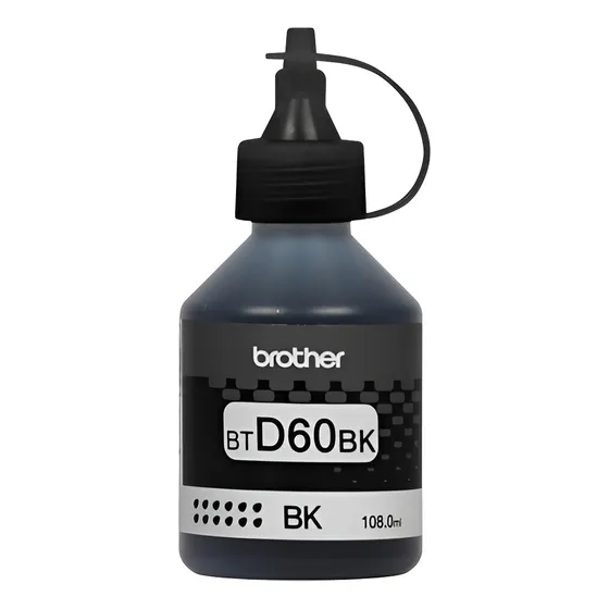 Botella De Tinta Color Negro Brother Bt6001bk