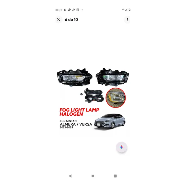 Faros Antinieblas Nissan Almera 2024 2025  A 28 Días