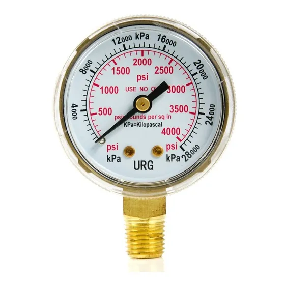 Manómetro De 0 A 4000 Psi 2  Alta Presión Regulador Oxigeno