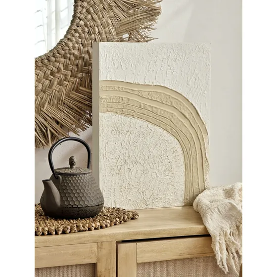 Cuadro Texturado Abstracto Relieve Boho Delhi 40x60