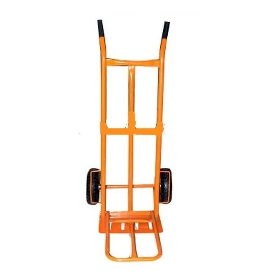 Carro De Carga Reforzado Color Naranja Uña Doble