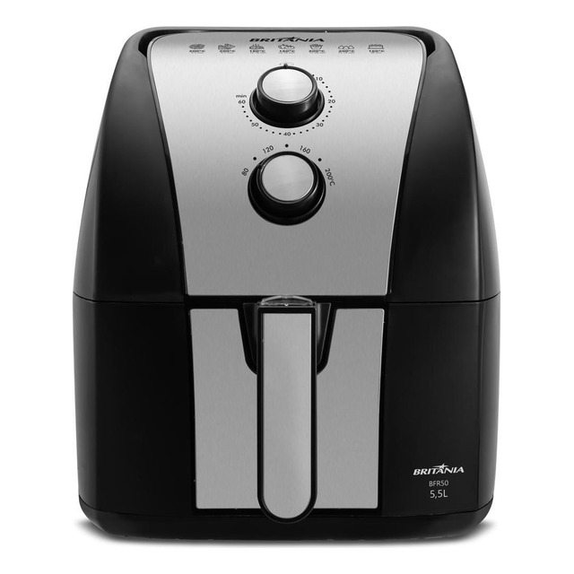 Air Fryer Bfr51 5,5l Antiaderente Gold Com Controle De Temperatura E PotĂȘncia De 1500w Cor... Air Fryer Bfr51 5,5l Antiaderente Gold Com Controle De Temperatura E PotĂȘncia De 1500w Cor...