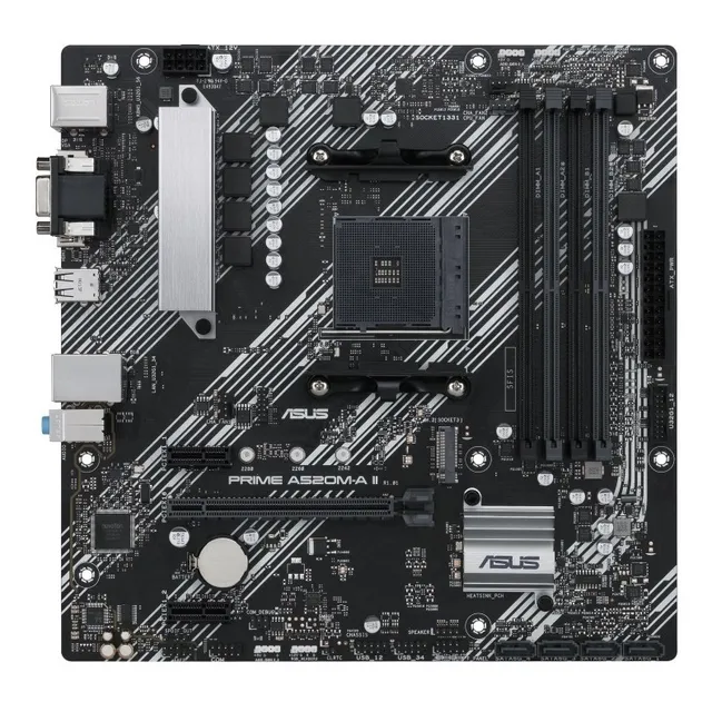 Mother Board Asus Prime A520m-a Ii/csm Ddr4 Am4 Hdmi Vga Dp