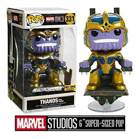 Funko Pop! Marvel Figura de Acción Thanos With Throne