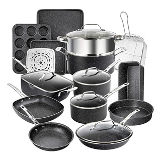 Batería De Cocina Granito Negro 20 Granitestone Diamond Pro Batería De Cocina Granito Negro 20 Granitestone Diamond Pro