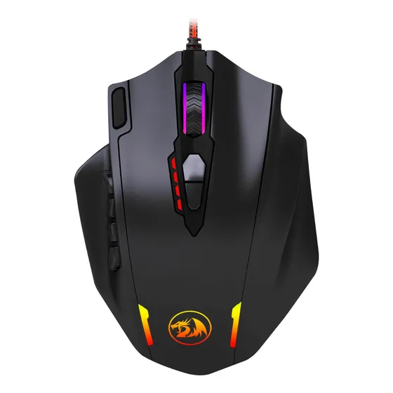 Mouse Gamer Redragon Impact M908 Negro Rgb 18 Botones