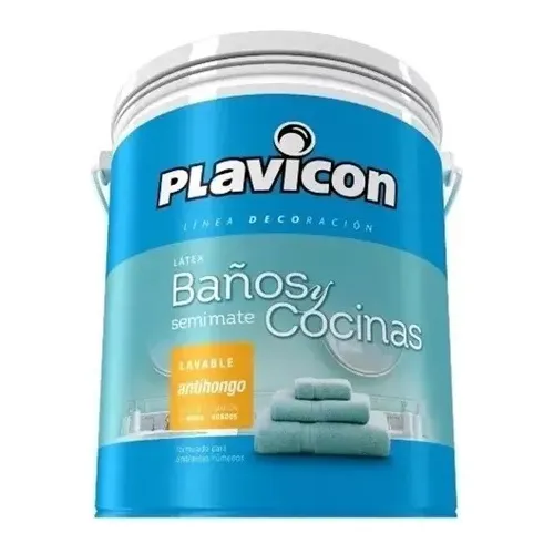 Latex Interior Plavicon Baños Y Cocinas 1 Lt Antihongo