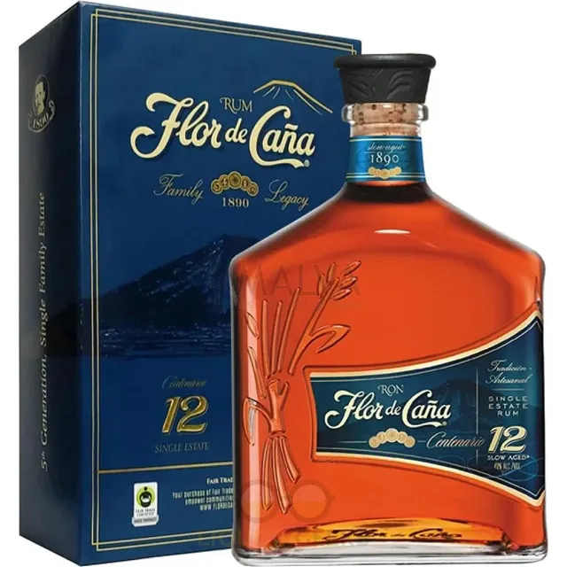Ron Flor de Caña 12 años Centenario 750mL