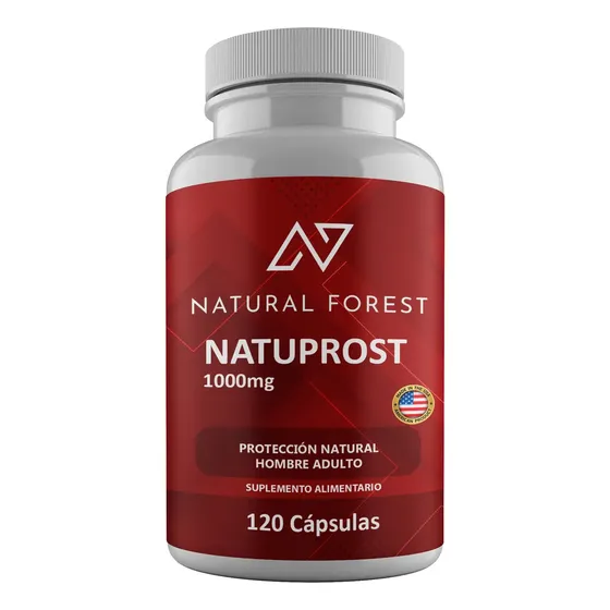 Natuprost Prostata 1000mg 120 Cápsulas / Natural Forest Usa Sabor Neutro