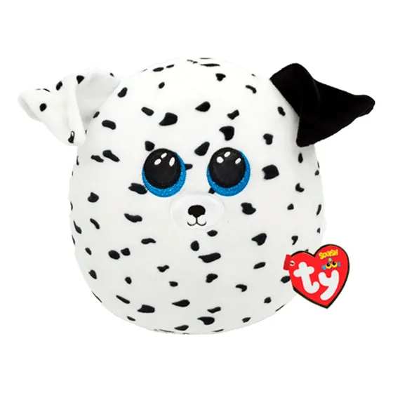 Ty Squish-a-boos Fetch Perro Blanco Regular Color Multicolor