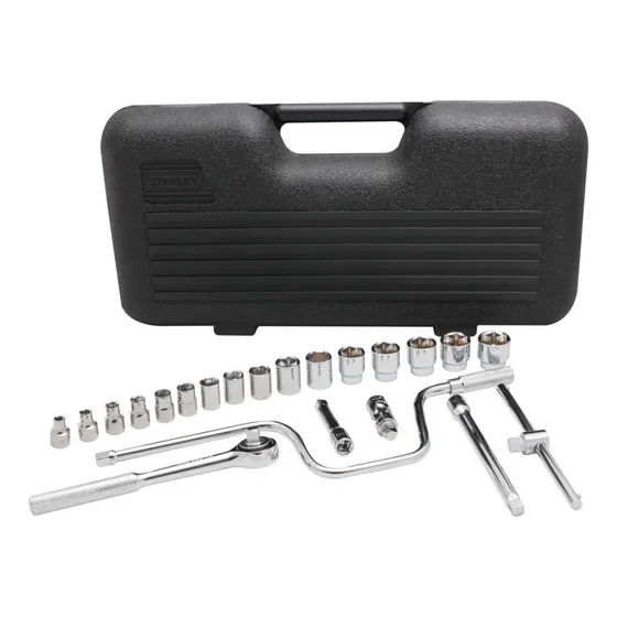 Juego De Dados 23 Pzas Con Ratchet 3/8  Mm Stanley
