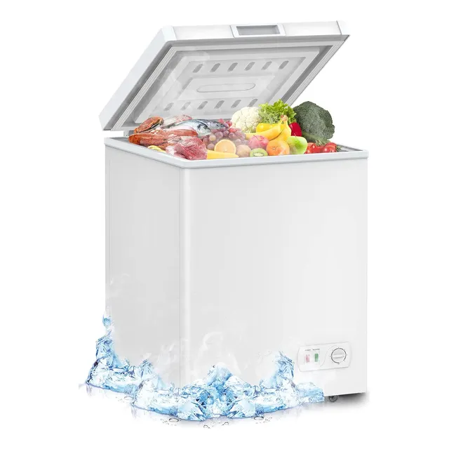 Congelador Compacto De Pecho 3.5 Pies Cúbicos 7 Temperaturas